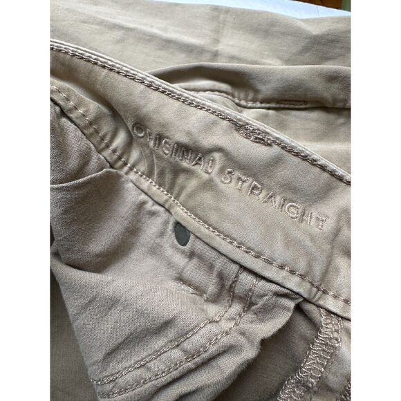 Mens AE Khaki Flex Soft Twill Original Straight Pant size 34 x 34 EUC - Picture 4 of 6